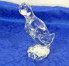 daum france crystal glass duck figurine paperweight bird fowl hunting
