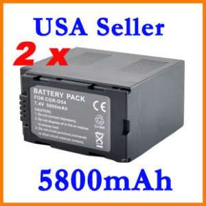 Battery For Panasonic CGA D54 AG DVX100 AG HPX170  