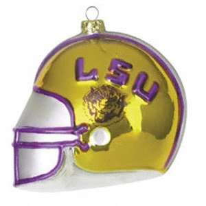  LSU Tigers Team Glass Helmet Ornament: Sports & Outdoors