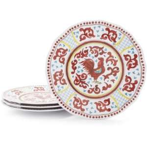  Red Rooster Melamine Plates, 11