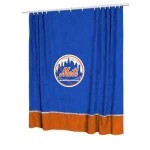    New York Mets Mvp Bathroom Shower Curtain