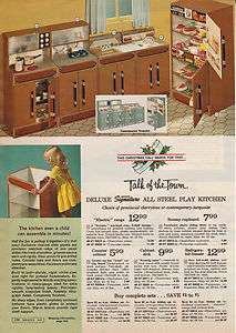 1967 MONTGOMERY WARD SIGNATURE ALL STEEL PLAY KITCHEN Vintage Print Ad