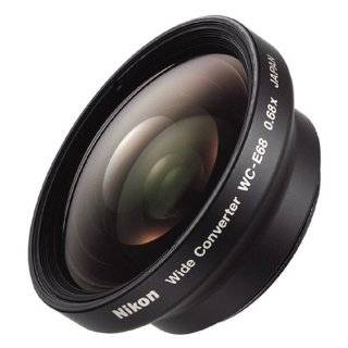 Nikon WC E68 Wide Angle Converter Lens for Coolpix 4300, 4500, 5000 