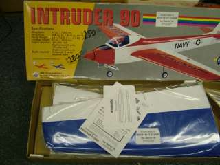 Intruder 90 Radio Controlled Engine Powered Plane Kit Radio and engine 