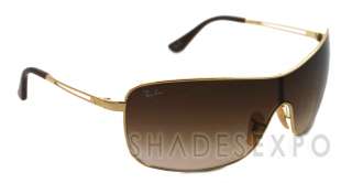 NEW Ray Ban Sunglasses RB 3466 GOLD 001/13 RB3466 AUTH  