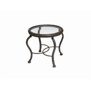   Old Gate Cast Aluminum 21 Round Glass Patio End Table Patio, Lawn