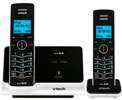  VTech LS6215 2 DECT 6.0 Cordless Phone, Black/White, 2 