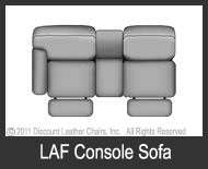 American Made Reclining Sectional Sofa with Console  