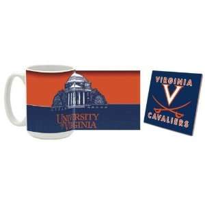   Mug & Coaster Gift Box Combo Virginia Cavaliers Beverage Drinkware