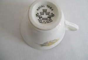 Royal Tara Tea China Cup & Saucer, Calway, Ireland  