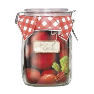 Mary Lake Thompson   Beet Pickle Jar Gift Set 1 Liter Glass Jar, 5 Oz 