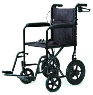 Lightweight Transport Chair Wheelchair with Hand Brakes  
