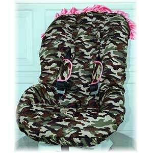  Daddy Camo/pink W/trim Toddler Car Seat Cover Baby