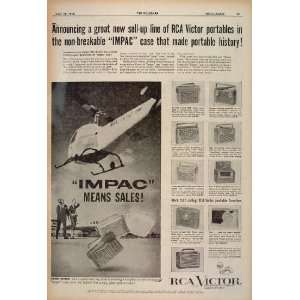  1956 Ad RCA Victor Portable Radio Impac Bell Helicopter 