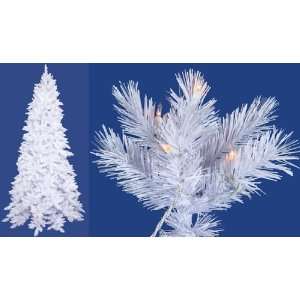  6.5 Pre Lit Slim White Ashley Spruce Artificial Christmas Tree 