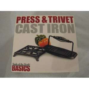   Tools of the Trade Basics Cast Iron Press and Trivet