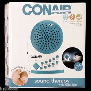 CONAIR Sleep Sound Therapy Machine zzzz White noise NEW  