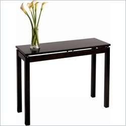   Linea Solid Wood /Sofa Espresso Console Table 021713927309  