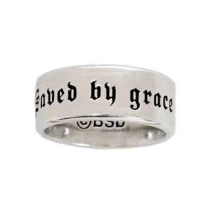  Pewter Saved By Grace Purity Band Cheap Jewelry