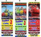 Chugginton Birthday Party Ticket Invitations Favors items in 