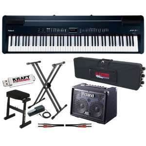 Roland FP 7F Black Digital Piano Keyboard COMPLETE STAGE 