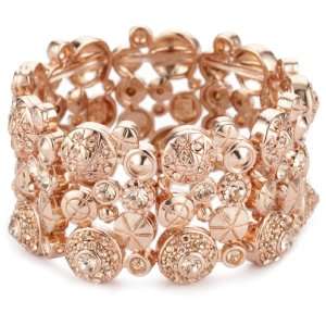   LK Designs Summer Breeze Rose Gold Colored Sahara Bracelet Jewelry