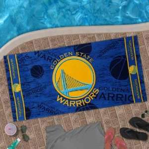   State Warriors 30 x 60 Royal Blue Beach Towel