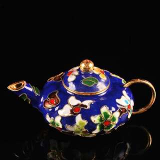 K5303 Chinese cloisonne decorative tea pot  