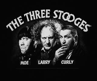 The Three Stooges Larry Curly And Moe Funny TV Show T Shirt Tee  