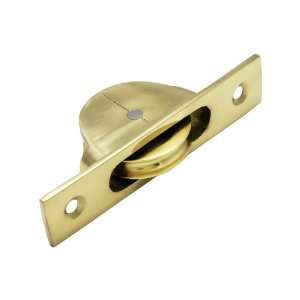 Traditional Cast Brass Sash Pulley With 1 3/4 Wheel in Polished Brass 