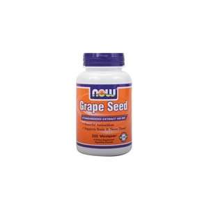  Grape Seed by NOW Foods   (100mg   200 Vegetarian Capsules 