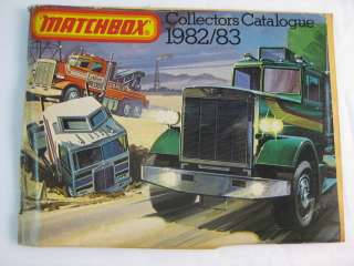 MATCHBOX COLLECTORS CATALOGUE 1982/83 RARE CAR TOY  