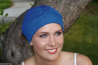 SWIM TURBAN cap shower caps cancer chemo swimming head turbans hat + U 