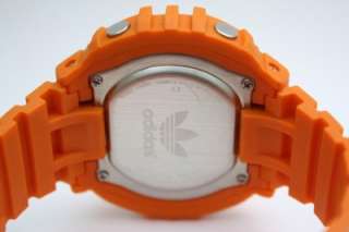 New Adidas NYC Digital Chronograph Orange Rubber Band Watch 50mm x 