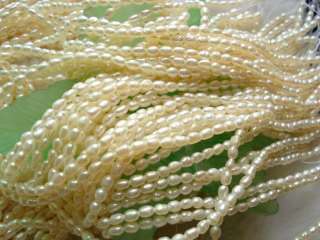 20strands high quality 3mm freshwater pearl  