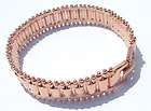 Concinnity Luxury women 18K Rose Gold GF Filled Bracelet 7.9inch 29g 