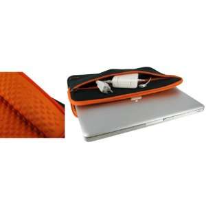: rooCASE Super Bubble Neoprene (Orange / Black) Sleeve Case for Sony 