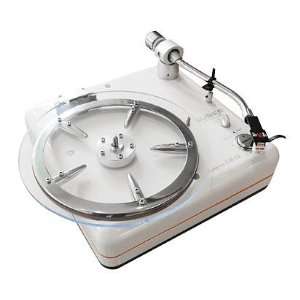   Guber CM 02 Belt Drive USB DJ Turntable with Acrylic Platter (White