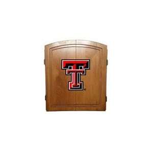   Fan NCAA Texas Tech Red Raiders Dart Board Cabinet