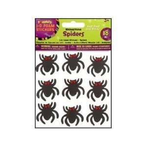   Darice Foamies Sticker Halloween Spiders 18pc Arts, Crafts & Sewing