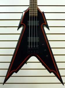 Halo Hellfire Black 4 String Electric Bass Guitar  