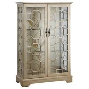  47778 2 Door Curio Cabinet in Metallic