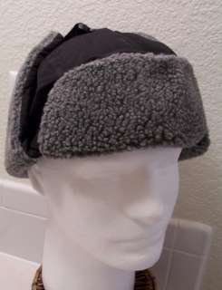 Unisex Black MicroFiber Wool Bomber Trooper Ski Hat Cap  