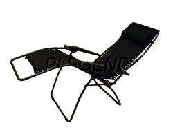 New Zero Gravity Padded Chair Recliner Patio Pool Black  