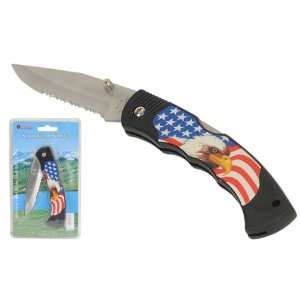   of July Eagle USA Theme Pocket Knife with Clip