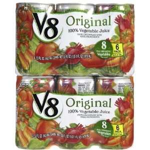 V8 High Concentrate Vegetable Juice, 5.5 oz, 2 ct (Quantity of 4)