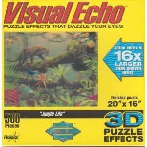  Visual Echo 3D Effect Jungle Life 500pc Puzzle Toys 