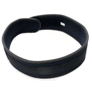   Black Nylon Gym Weight Lifting Support Belt: Sports & Outdoors