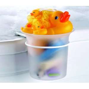   Gift Set 6 Piece   Spa Kids Just Ducky Bath Tub Frosted Bucket White